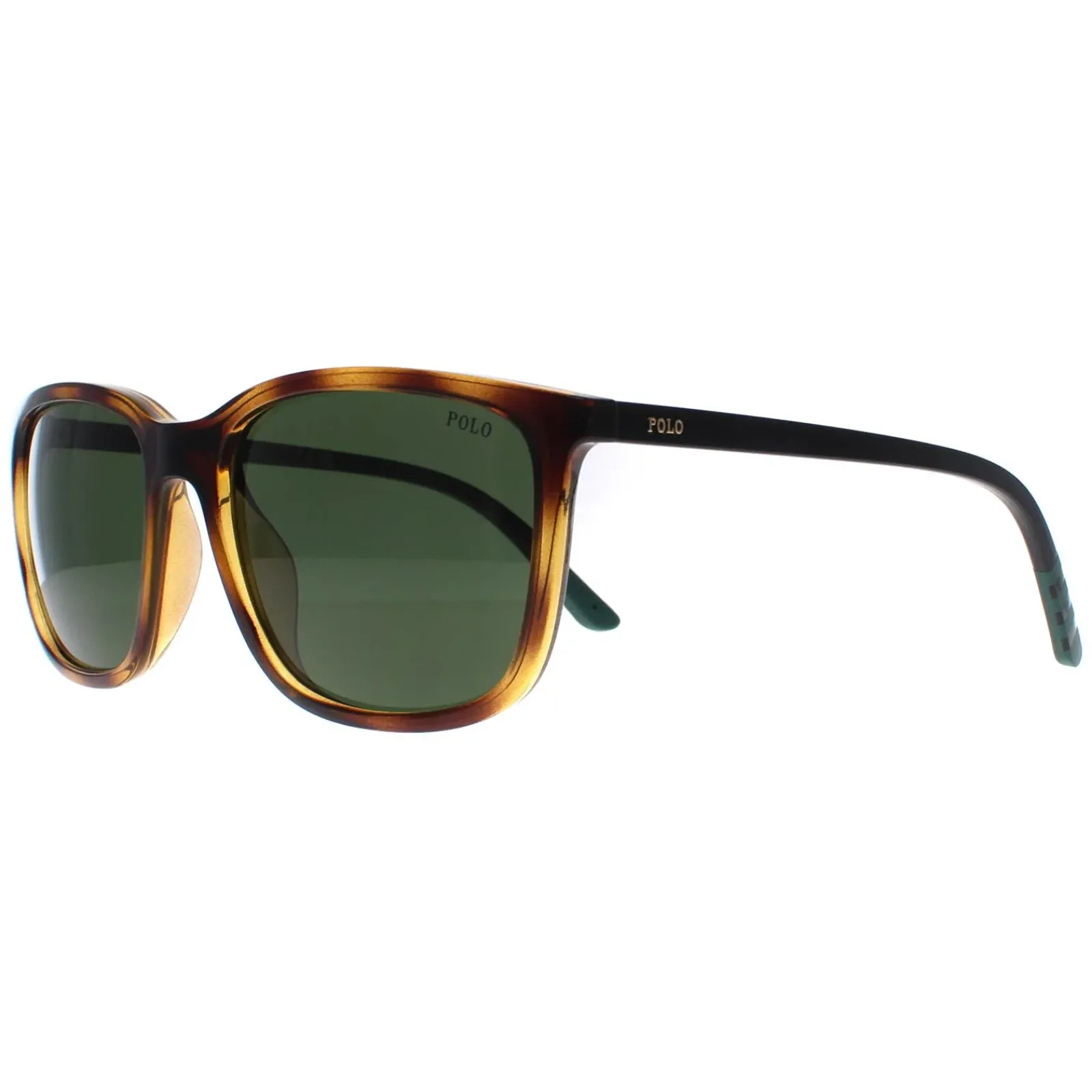 Polo Ralph Lauren Square^Sunglasses PH4185U 500371 Shiny Havana Dark Green