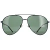 Polo Ralph Lauren Aviator^Sunglasses PH3131 930371 Matte Navy Blue Green