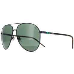 Polo Ralph Lauren Aviator^Sunglasses PH3131 930371 Matte Navy Blue Green