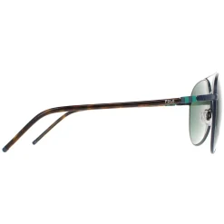 Polo Ralph Lauren Aviator^Sunglasses PH3131 930371 Matte Navy Blue Green