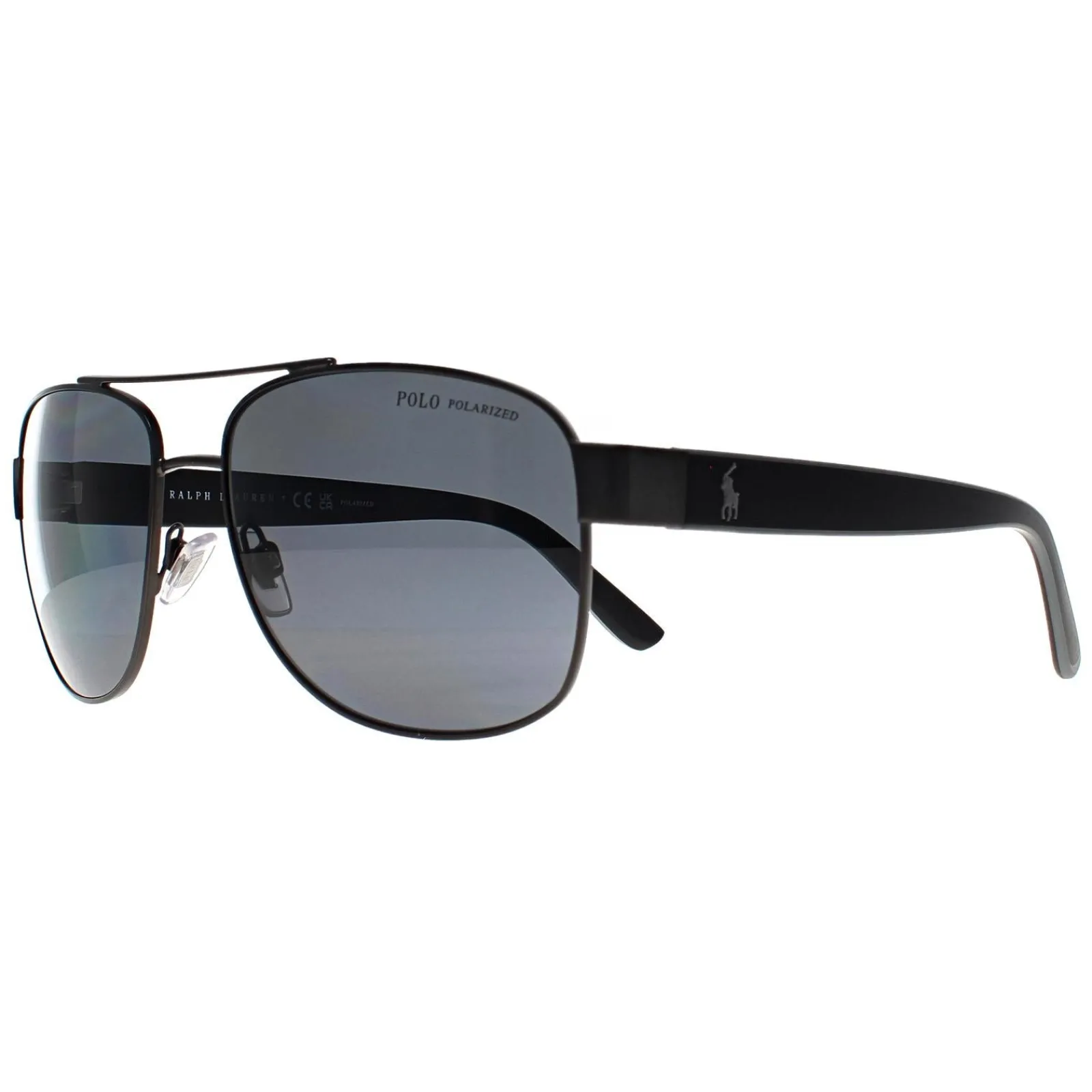 Polo Ralph Lauren Polarised|Aviator^Sunglasses PH3122 915781 Matte Dark Gunmetal Grey Po