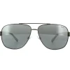 Polo Ralph Lauren Aviator^Sunglasses PH3110 91576G Semi Shiny Dark Gunmetal Si