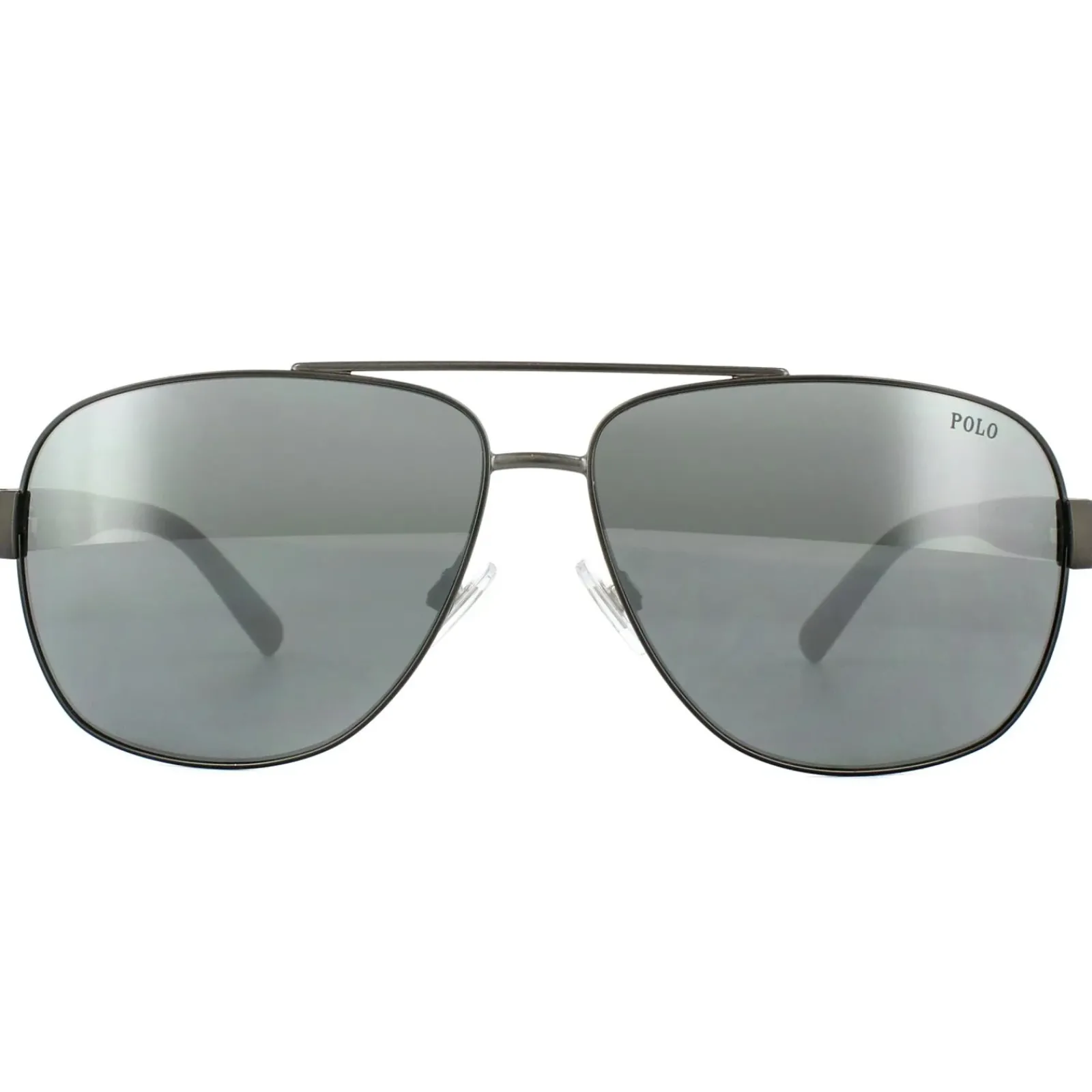 Polo Ralph Lauren Aviator^Sunglasses PH3110 91576G Semi Shiny Dark Gunmetal Si