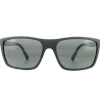 Polo Ralph Lauren Rectangle^Sunglasses PH4133 528487 Matt Black Dark Grey