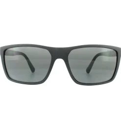 Polo Ralph Lauren Rectangle^Sunglasses PH4133 528487 Matt Black Dark Grey