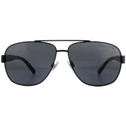 Polo Ralph Lauren Polarised|Aviator^Sunglasses PH3110 926781 Semi Shiny Black Grey Polar