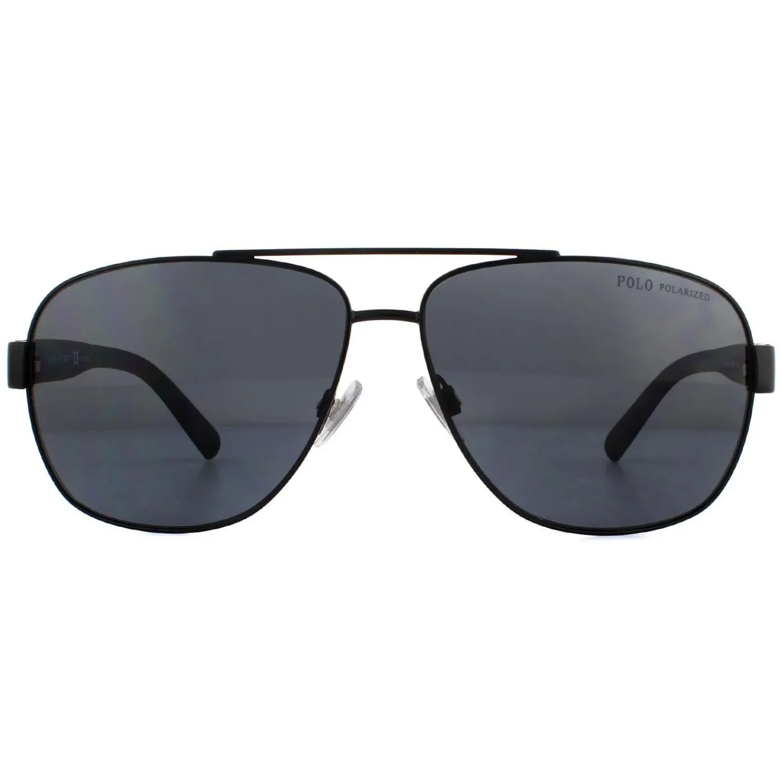 Polo Ralph Lauren Polarised|Aviator^Sunglasses PH3110 926781 Semi Shiny Black Grey Polar