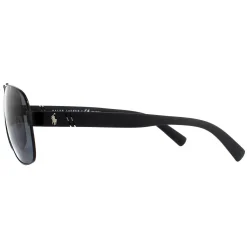 Polo Ralph Lauren Polarised|Aviator^Sunglasses PH3110 926781 Semi Shiny Black Grey Polar