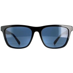 Polo Ralph Lauren Rectangle^Sunglasses PH4167 500180 Shiny Black Dark Blue