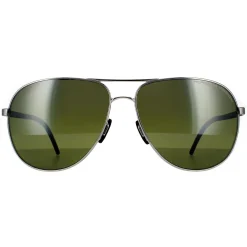Porsche Design Polarised^Sunglasses P8651 F Palladium Green Polarized