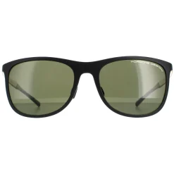 Porsche Design Polarised|Rectangle^Sunglasses P8672 C Black Gold Green Grey Polarized