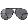 Porsche Design Aviator|Aviator^Sunglasses P8478 D Matte Black Dark Green & Spare Brown