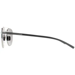 Porsche Design Round^Sunglasses P8695 D Palladium Strong Dark Blue Mirror