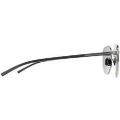 Porsche Design Round^Sunglasses P8695 D Palladium Strong Dark Blue Mirror
