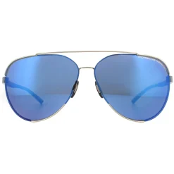 Porsche Design Aviator^Sunglasses P8682 D Gold Blue Silver Mirror