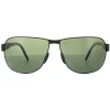 Porsche Design Polarised^Sunglasses P8633 A V401 Black Grey Green Polarized