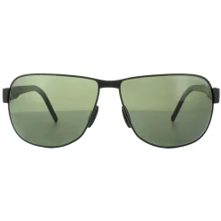 Porsche Design Polarised^Sunglasses P8633 A V401 Black Grey Green Polarized