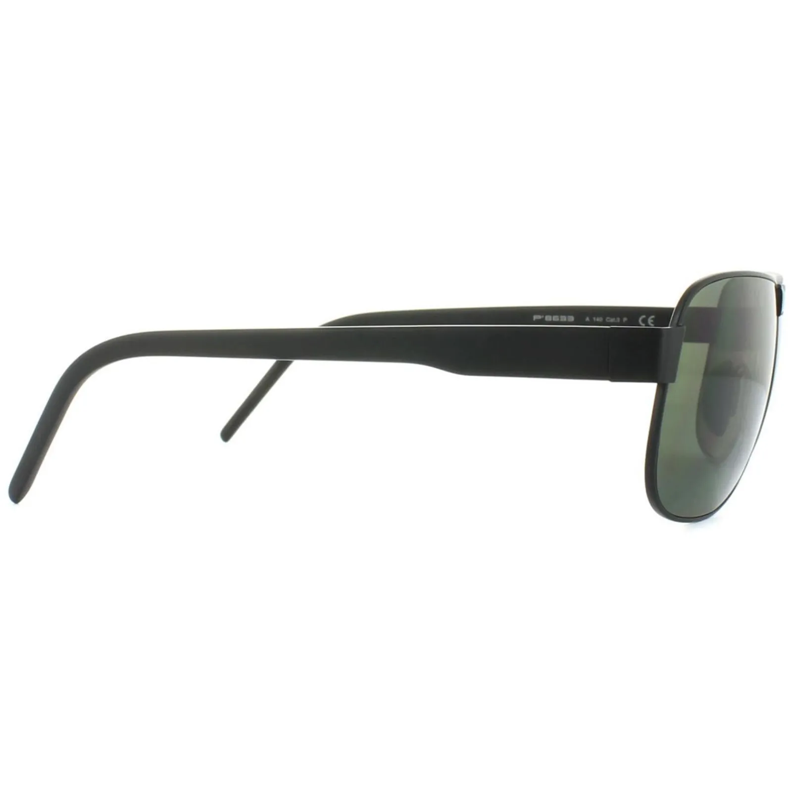 Porsche Design Polarised^Sunglasses P8633 A V401 Black Grey Green Polarized