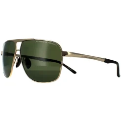 Porsche Design Polarised^Sunglasses P8665 B Gold Green Grey Polarized