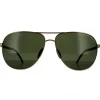 Porsche Design Polarised^Sunglasses P8651 B Gold Green Grey Polarized