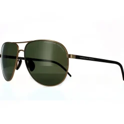 Porsche Design Polarised^Sunglasses P8651 B Gold Green Grey Polarized