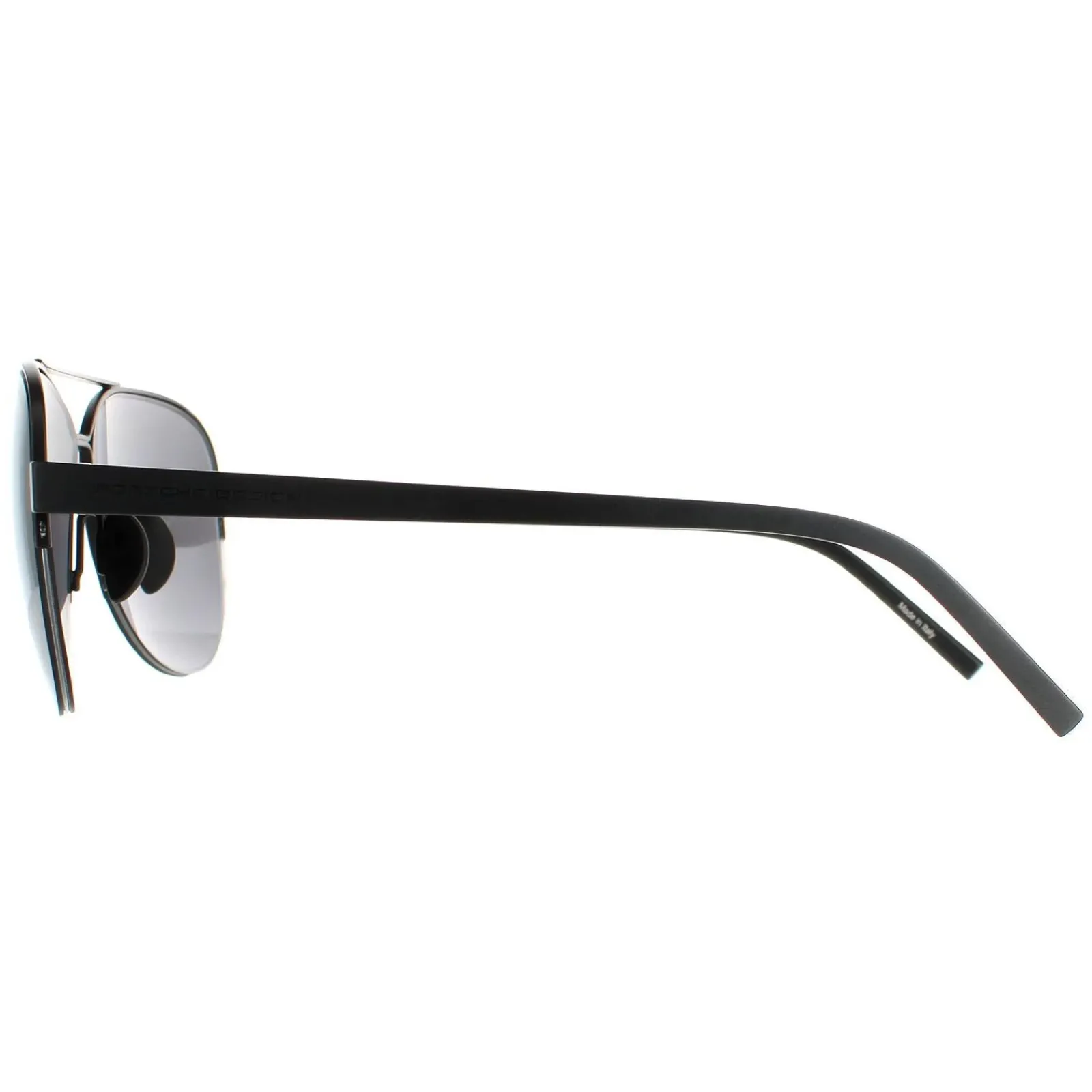 Porsche Design Aviator^Sunglasses P8676 A Black Mercury Silver Mirror