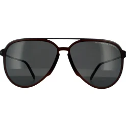 Porsche Design Polarised|Aviator^Sunglasses P8912 B Brown Grey Grey Polarized AR