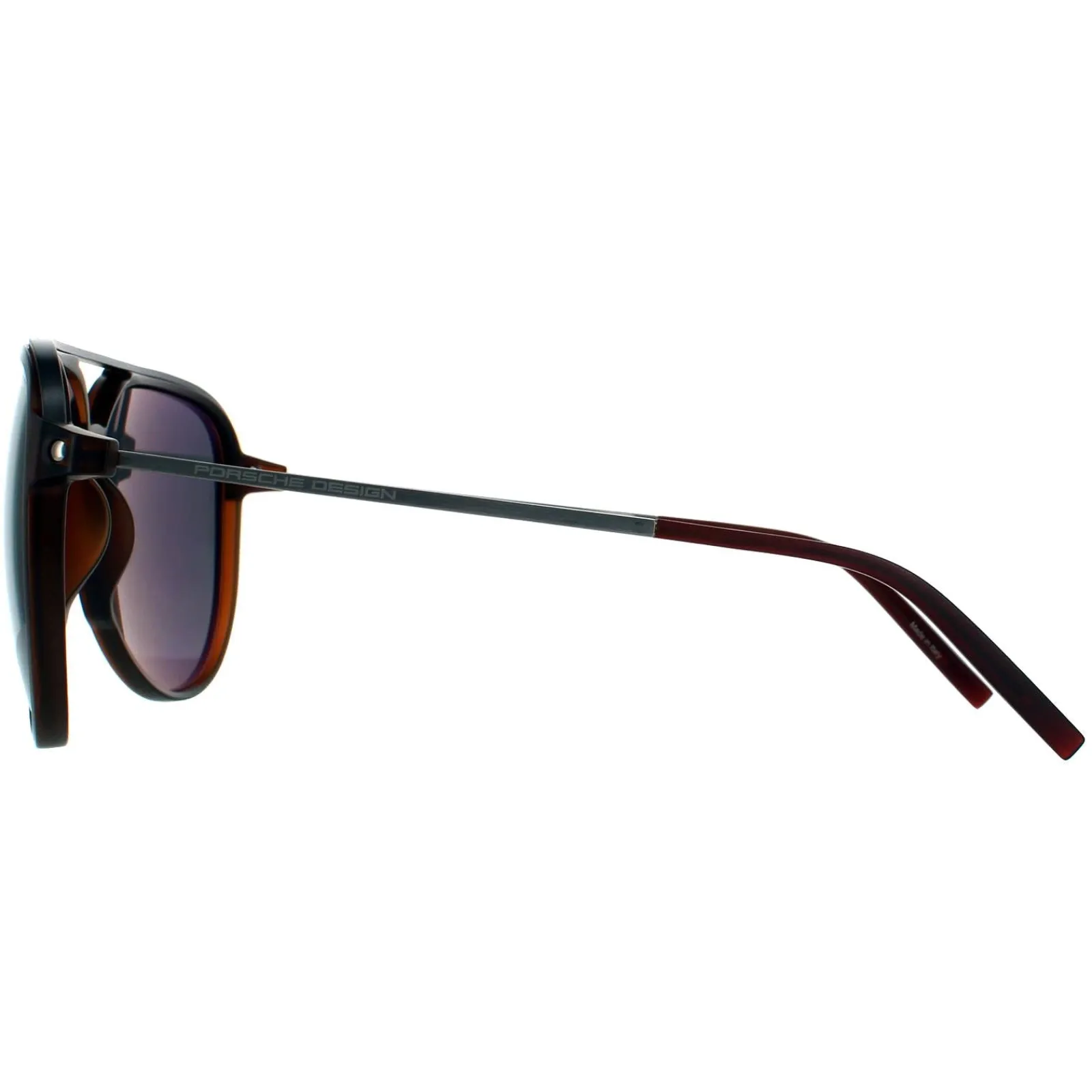 Porsche Design Polarised|Aviator^Sunglasses P8912 B Brown Grey Grey Polarized AR