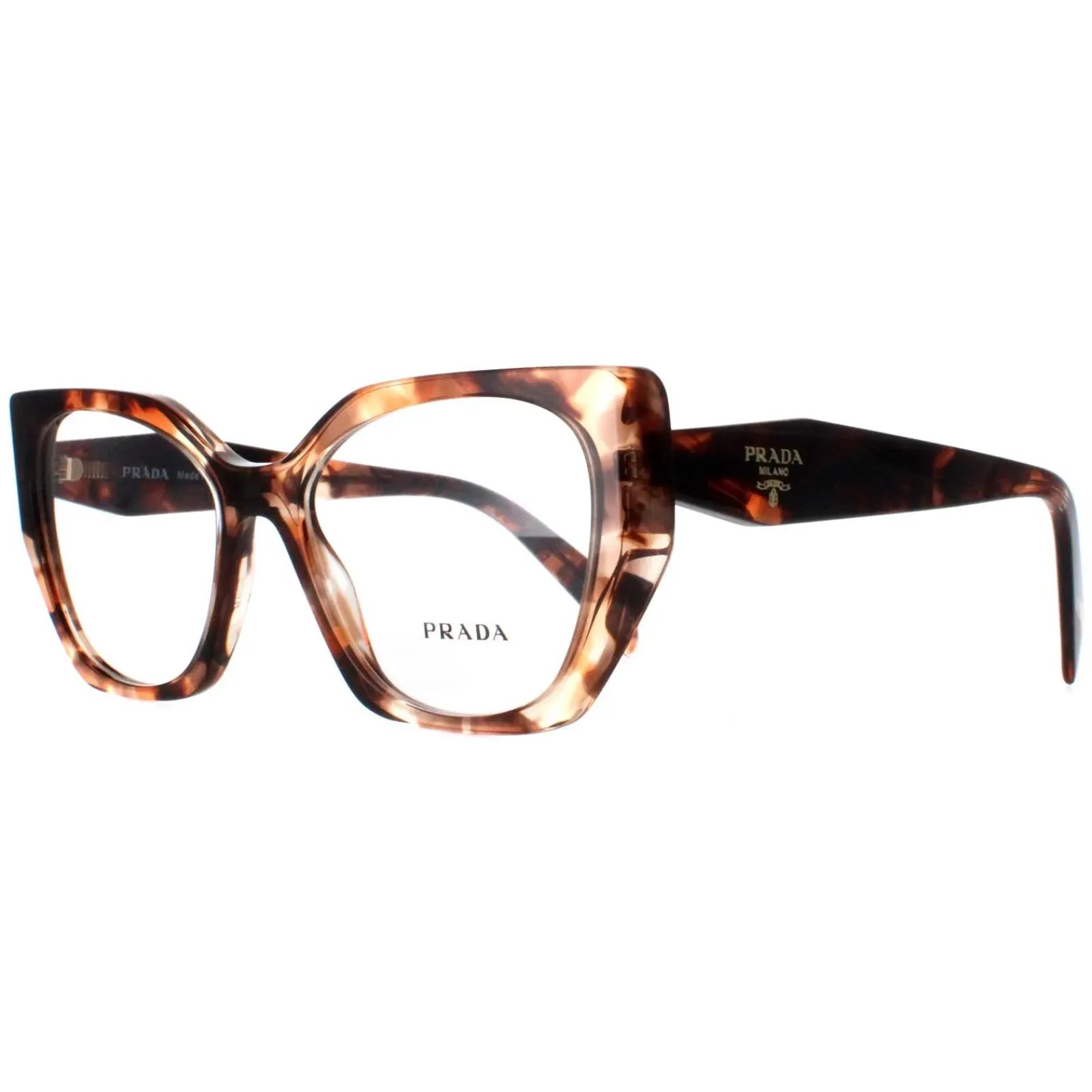 Prada Prada^Eyeglasses PR18WV 07R1O1 Caramel Tortoise Women