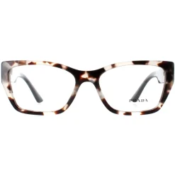 Prada Prada^Eyeglasses PR11YV UAO1O1 Black and White Women