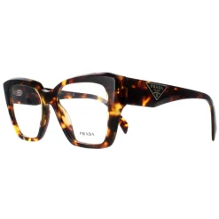 Prada Square|Prada^Eyeglasses PR09ZV VAU1O1 Honey Tortoise Women