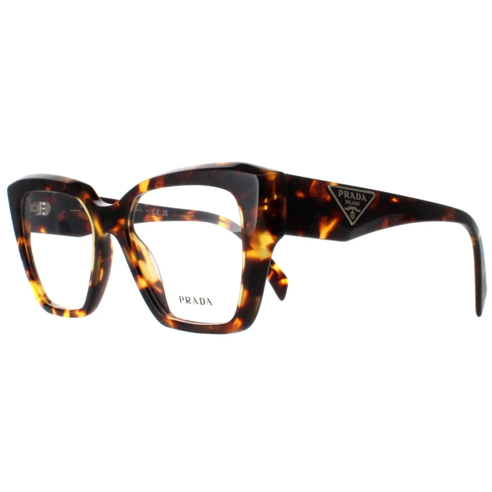 Prada Square|Prada^Eyeglasses PR09ZV VAU1O1 Honey Tortoise Women