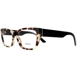 Prada Rectangle|Prada^Glasses Frames PR11YV UAO1O1 Talc Toroise Women