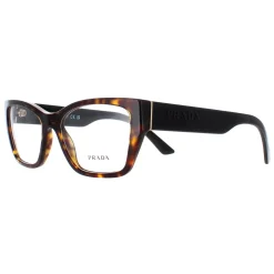 Prada Rectangle|Prada^Glasses Frames PR11YV 2AU1O1 Dark Havana Women