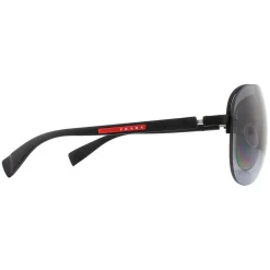 Prada Sport Polarised^Sunglasses 56MS DG05W1 Black Rubber Polarized Grey Gradien