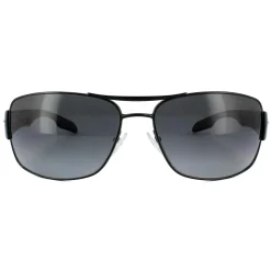 Prada Sport Polarised^Sunglasses 53NS 7AX5W1 Black Grey Gradient Polarized