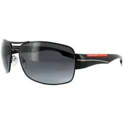 Prada Sport Polarised^Sunglasses 53NS 7AX5W1 Black Grey Gradient Polarized