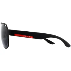 Prada Sport Polarised^Sunglasses PS57US DG05Z1 Black Rubber Grey Polarized