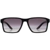 Prada Sport Rectangle^Sunglasses PS05YS 1AB09U Black Grey Gradient