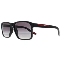 Prada Sport Rectangle^Sunglasses PS05YS 1AB09U Black Grey Gradient