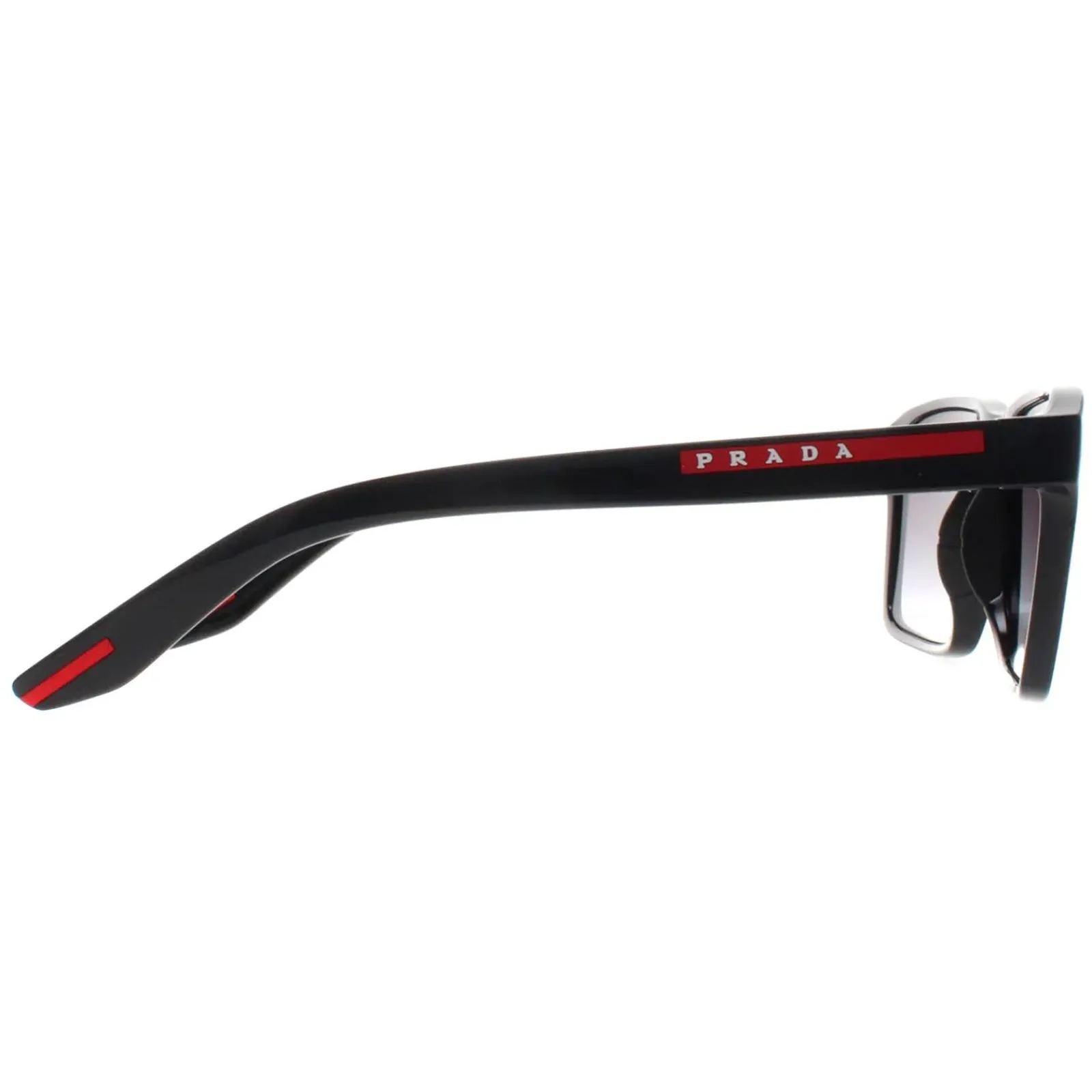 Prada Sport Rectangle^Sunglasses PS05YS 1AB09U Black Grey Gradient