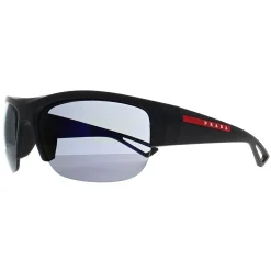 Prada Sport Sport^Sunglasses PSA01S 1BO10J Matte Black Dark Blue Violet Mirr