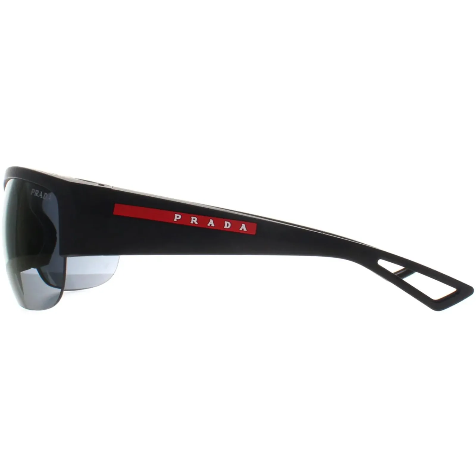 Prada Sport Sport^Sunglasses PSA01S 1BO10J Matte Black Dark Blue Violet Mirr