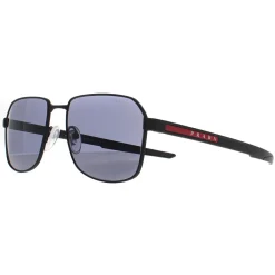 Prada Sport Aviator^Sunglasses PS54WS DG009R Black Rubber Blue