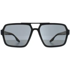 Prada Sport Polarised|Aviator^Sunglasses PS01XS 1AB02G Black Dark Grey Polarized