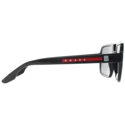 Prada Sport Polarised|Aviator^Sunglasses PS01XS 1AB02G Black Dark Grey Polarized