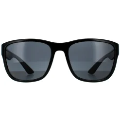 Prada Sport Polarised^Sunglasses PS01US 1AB5Z1 Black Grey Polarized