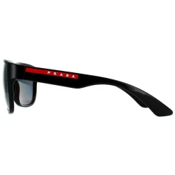 Prada Sport Polarised^Sunglasses PS01US 1AB5Z1 Black Grey Polarized