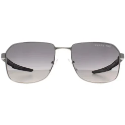 Prada Sport Polarised|Aviator^Sunglasses PS54WS 1BC06G Silver Grey Gradient Polarized