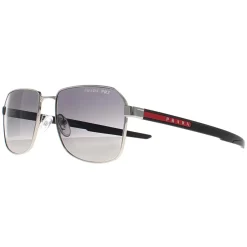 Prada Sport Polarised|Aviator^Sunglasses PS54WS 1BC06G Silver Grey Gradient Polarized